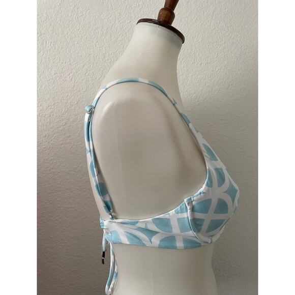 Kenny Flowers Swimsuit Bikini Top The Maldives Print Swimwear - Picture 3 of 7